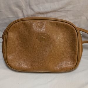 Longchamp Tan Leather Crossbody Bag